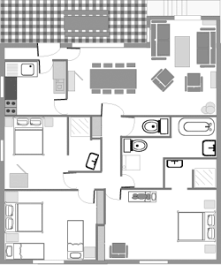 Plan de l'appartement Briançon